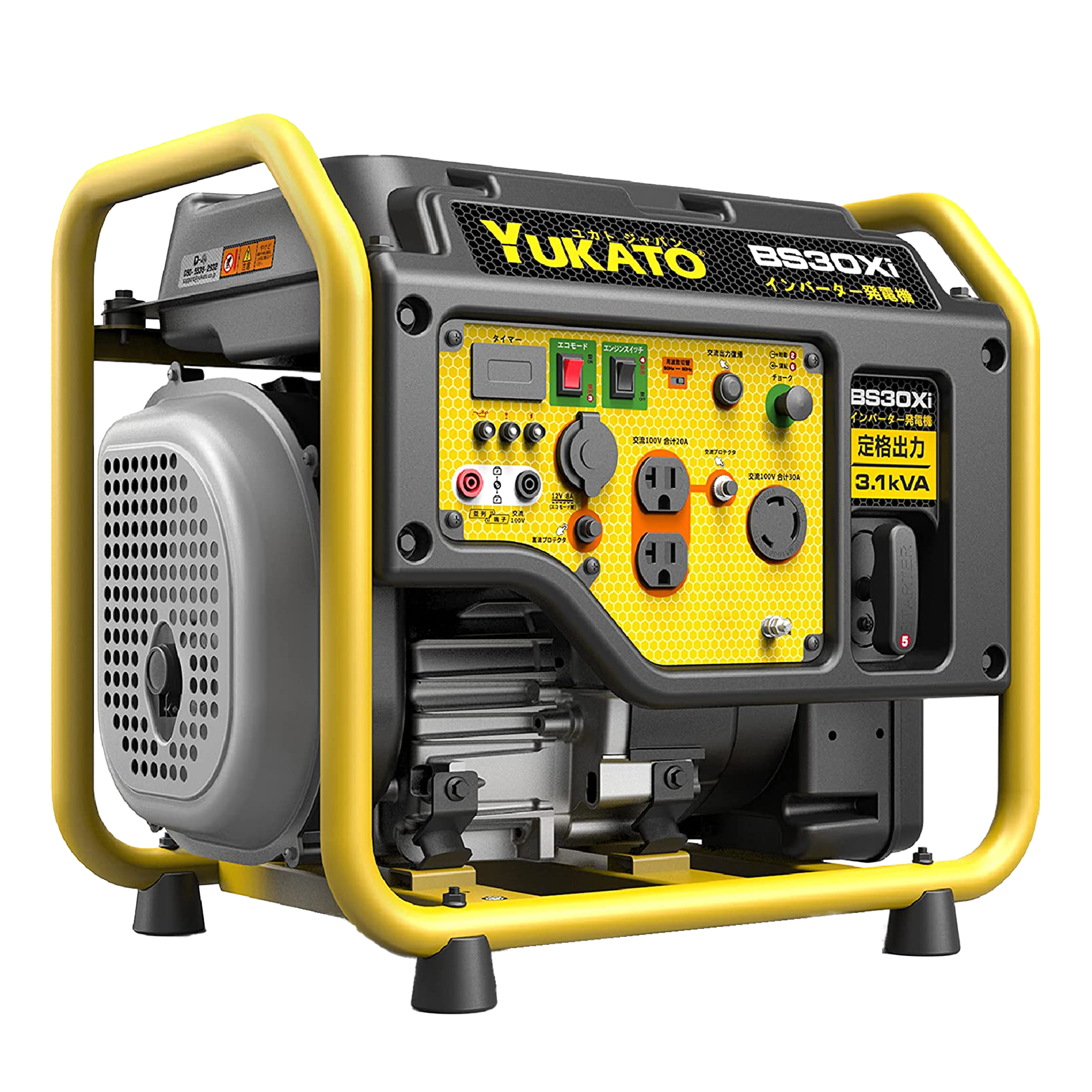 YUKATO BS30Xi インバーター発電機 オープンタイプ 3100W YUKATO BS30Xi インバーター発電機 オープンタイプ 3100W