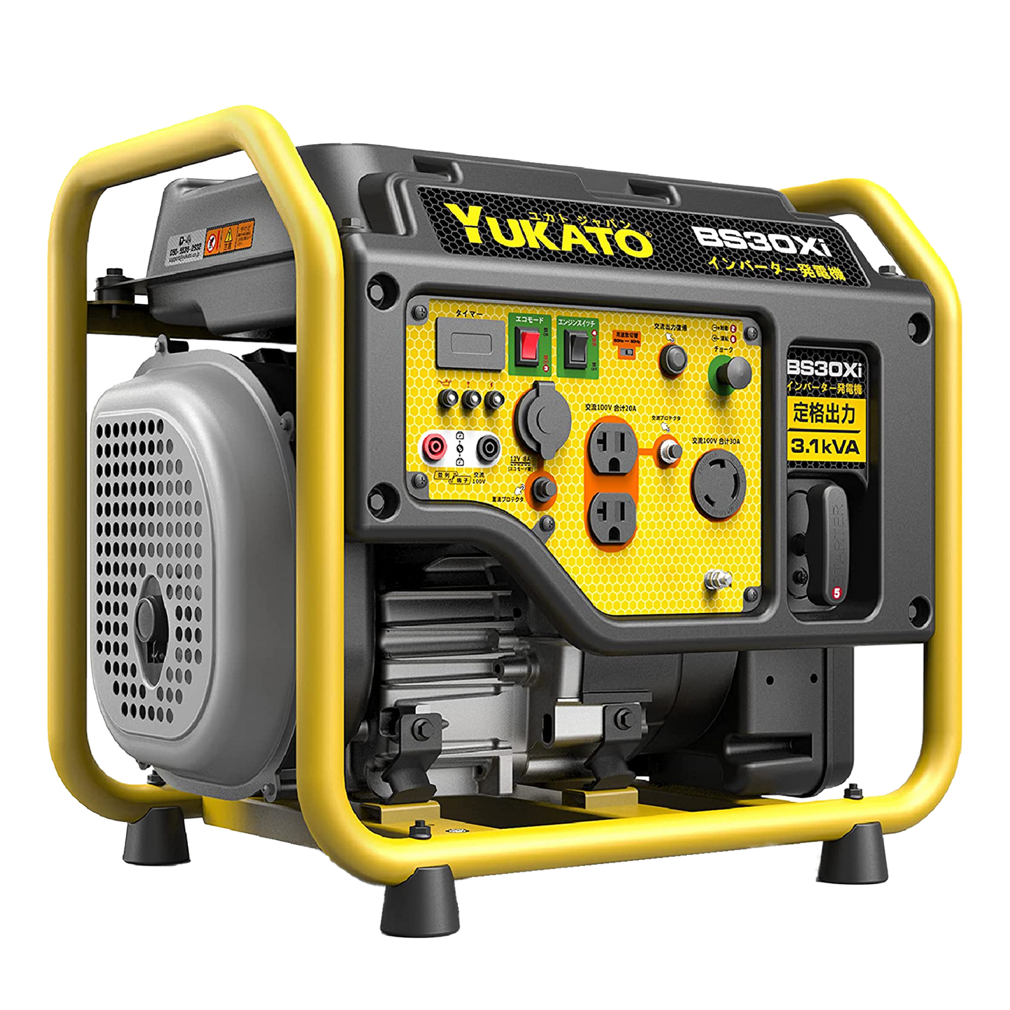 YUKATO BS30Xi インバーター発電機 オープンタイプ 3100W