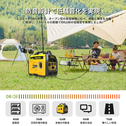YUKATO BS18i インバーター発電機 1800W